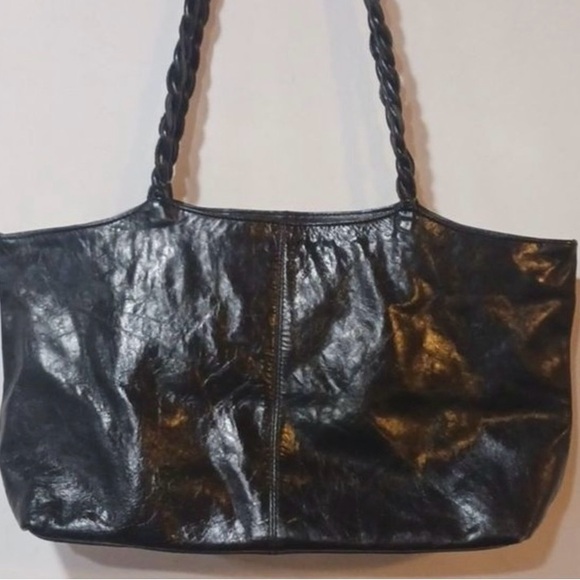 Elegant Black Leather Tote Bag Latico - Picture 2 of 9